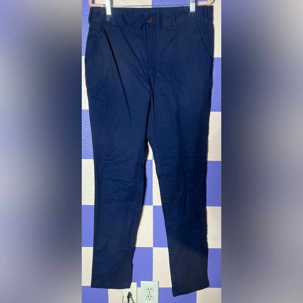 NWT Good Counsel McGrady Tapered Chinos in Navy Blue - Size 34 x 36